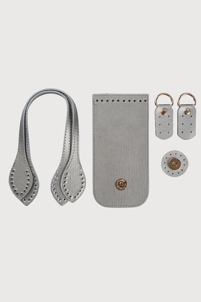 FOLD Fashion Bag Bag Kit 8,5X17 cm Silver Knitting Kit