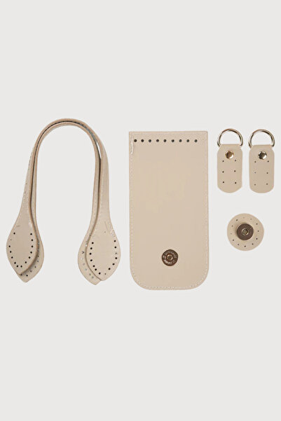 FOLD طقم حقائب أزياء مقاس 8,5 × 17 سم طقم حياكة بيج