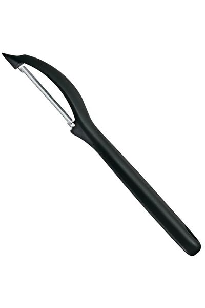 Victorinox Curățător universal pentru legume și fructe, zimțat - negru