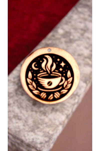 yerlikaya bakır Coffee Pure Copper Necklace