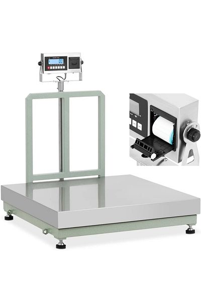 Steinberg Systems Cântar cu platformă și imprimantă LCD pentru etichete 100 x 100 cm 1000 kg / 100 g