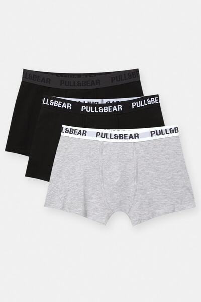 Pull & Bear Pull&Bear 3'lü boxer paketi