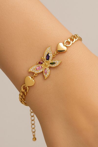 G Sport POLO Steel Butterfly Detailed Bracelet
