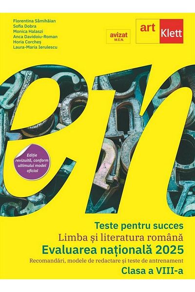 Editura Art Klett Tests for success. Romanian language and literature. E