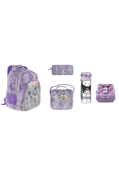 kuromi 2025 Year Original New Season School Bag Set (5 Pieces)