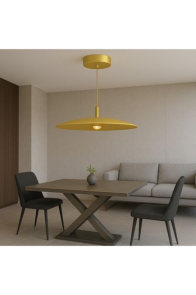 FORLI 12W Gold Pendant Chandelier - 3000K - Diffusion Angle: 80° - Voltage: 220–240V - CRI 90+