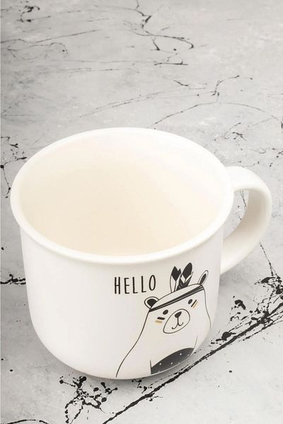 HOMENIVA 1 Hello Porcelain Mug - Porcelain Mug