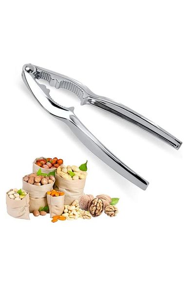 OEM Manual nut cracker, 15 x 3 cm, zinc alloy, silver