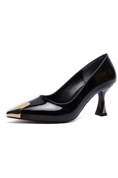 KUUM LONDON K14524114 Black Patent Leather Premium Women's Shoes