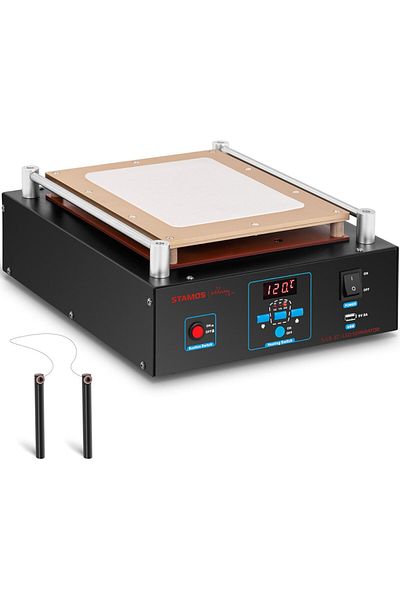 Stamos Soldering Podgrzewacz separator serwisowy do naprawy wyświetlaczy smartfonów tabletów LCD do 12 cali