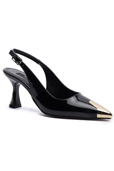 KUUM LONDON K14524213 Black Patent Leather Premium Women's Shoes