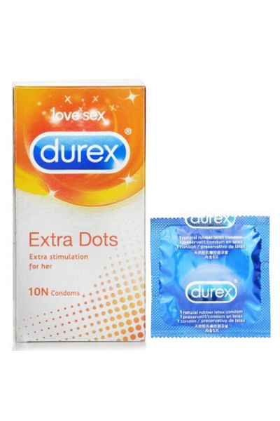 Durex ديوركس واقي ذكري إكسترا دوتس - 10 حبة