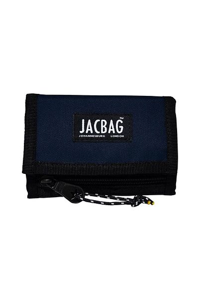 Jacbag Navy Blue Velcro Wallet/Card Holder - Boys and Adults