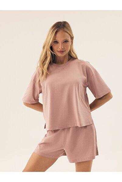 ESOTIQ Women's Sweatshorts Lightweight Shorts Elastic Band with Logo Casual Homewear | Ruthie