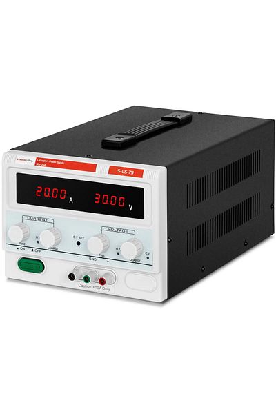 Stamos Soldering Sursă de alimentare de laborator pentru service cu LED-uri 0-30 V 0-20 A 600 W
