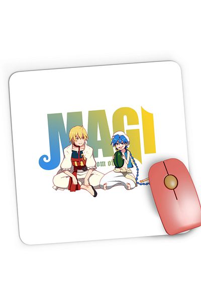 OEM Mousepad Gaming Magi The Labyrinth of Magic Alibaba Alladin Watermelon, 21x19 cm