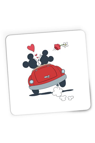 OEM Mousepad Gaming Mickey Mouse Lovers Minnie Flower, 21x19 cm