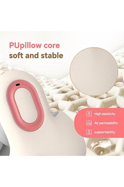 Generic 3-in-1 Foam Travel Neck Pillow with Noise Cancellation, Neck Massager & BT Speakers