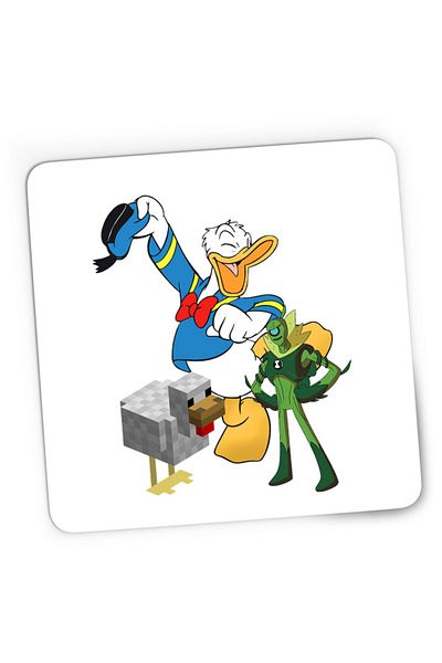 OEM Mousepad Gaming Donald Duck Minecraft Chicken Ben10 Alien Watch Pixel, 21x19 cm
