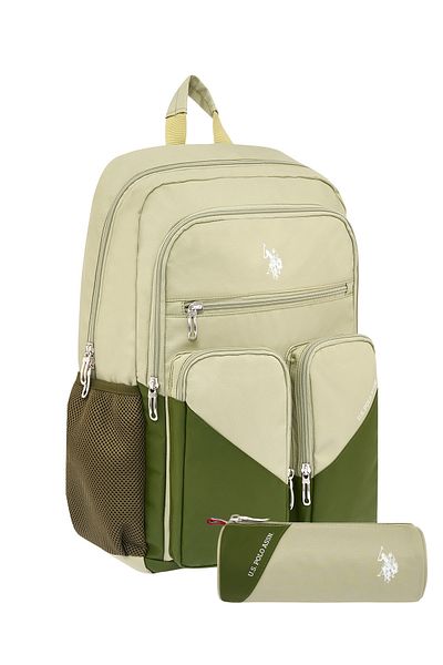 U.S. Polo Assn. Us Polo Assn 1112 Unisex School Backpack with Pen Case Student Daily Travel Vacation Sport Walking Travel