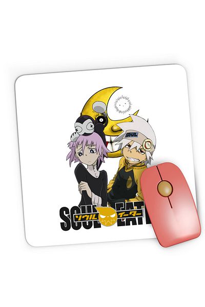 OEM Mousepad Gaming Soul Eater Soul Half Moon Anime Kage Trap, 21x19 cm