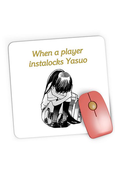 OEM Mousepad Gaming Missions of Love Crying Himuro Yukina League of Legends Meme Love, 21x19 cm
