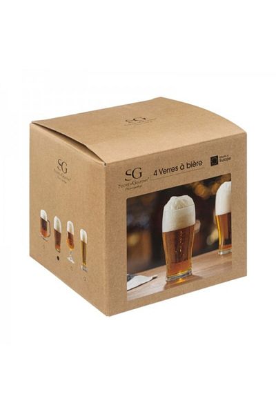 Secret de Gourmet Set of 4 beer glasses, Pint, 570 ml