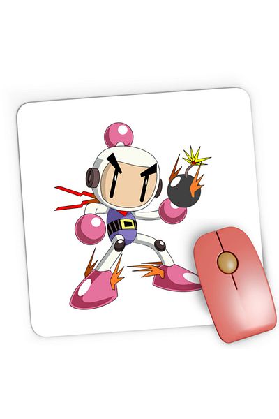OEM Mousepad Gaming Bomberman Angry Japanese Multiplayer, 21x19 cm