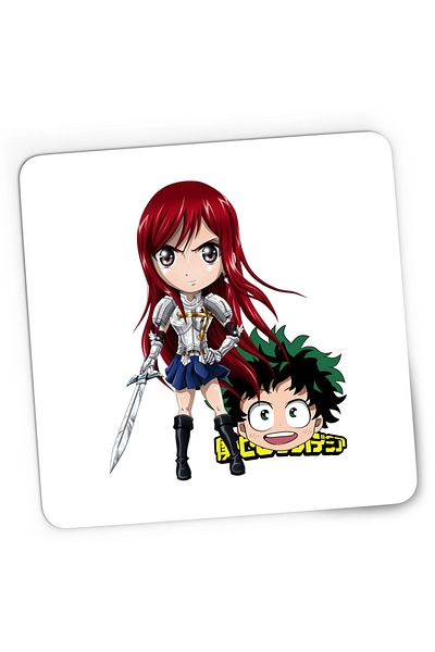 OEM Mousepad Gaming Fairy Tail Erza Deku My Hero Academia, 21x19 cm