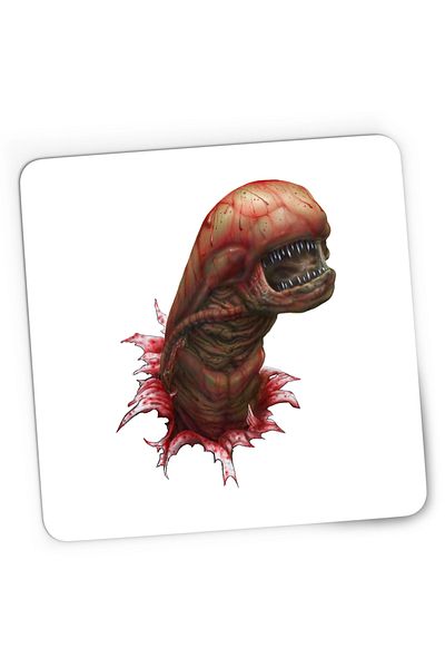 OEM Mousepad Gaming Predator Alien Baby Red Monster Terminator, 21x19 cm