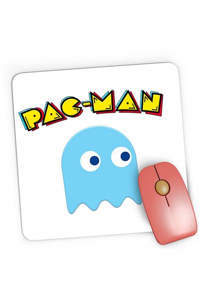 OEM Mousepad Gaming Pac Man Blue Ghost Monster Logo, 21x19 cm
