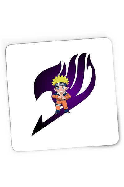 OEM Mousepad Gaming Fairy Tail Logo Emblem Naruto Chibi, 21x19 cm