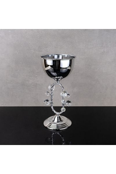 Hinora Vasă Elegantă Stoned Footed Bowl Dimensiune Mică 16x33Cm Vasă Decorativă