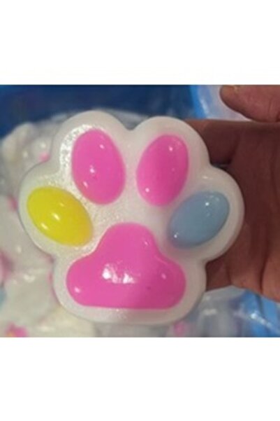 The Hub Jucarie Antistres Squishy, cu Revenire Lenta, Labuta de Pisica Pufoasa, 8.5 x 7.5 cm, Ambalaj