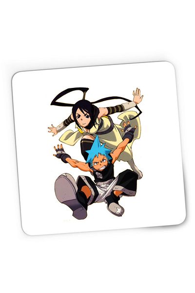 OEM Mousepad Gaming Soul Eater Black Star Tsubaki Partner Supranatural Anime, 21x19 cm