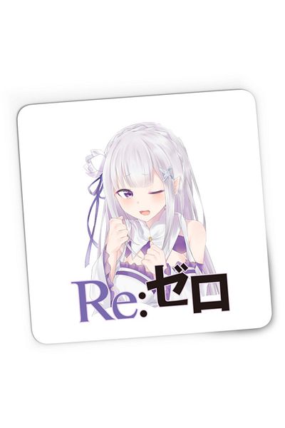 OEM Mousepad Gaming Re Zero Emilia Neko Magic Princess Otaku Isekai, 21x19 cm