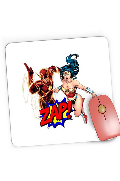 OEM Mousepad Gaming The Flash Wonder Woman Girl Power, 21x19 cm