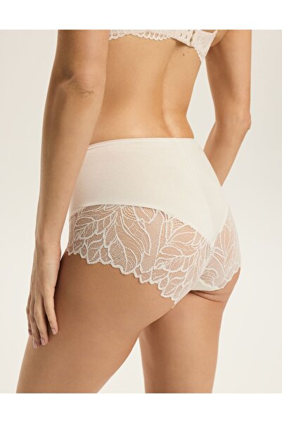 ESOTIQ Women's Panties 2-Pack Set High Waist Briefs with Floral Lace Back | Pinky