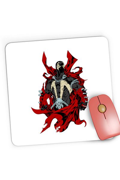 OEM Mousepad Gaming Spawn Cartoon Born To Be Hero Rebel, 21x19 cm