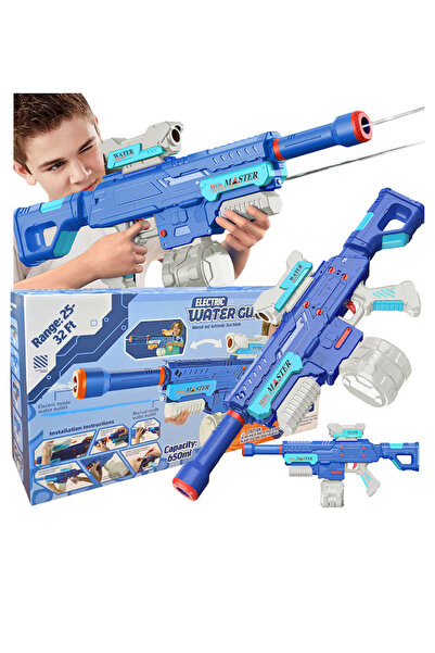 MUBX Otomatik Atış Yapan Su Tabancası Mega Boy Pilli Bataryalı Su Tabancası