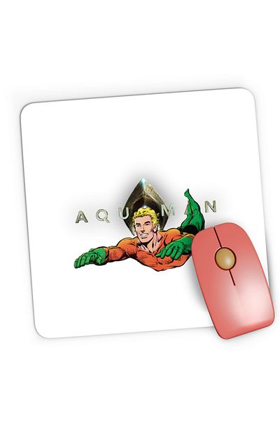 OEM Mousepad Gaming Aquaman Logo Jump Water Swim Hero Strong, 21x19 cm