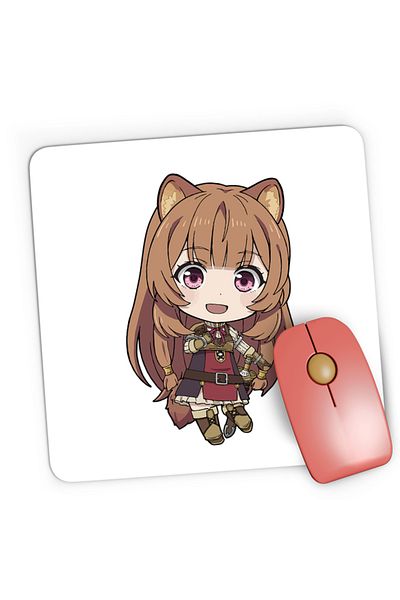 OEM Mousepad Gaming Rising of the Shield Hero Raphtalia Furry Best Waifu Animeuri, 21x19 cm