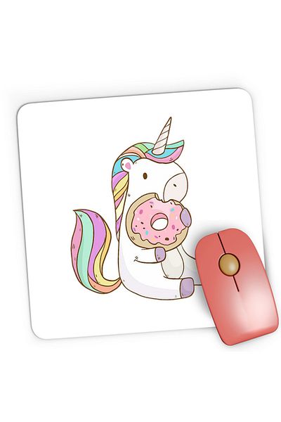 OEM Mousepad Gaming Unicorn Squad Donnut Eat Sweet, 21x19 cm