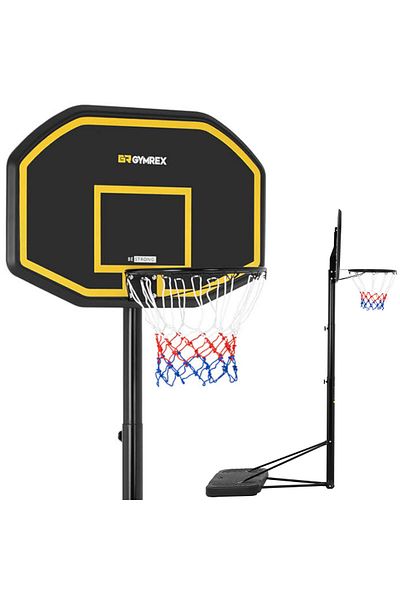 Gymrex Zestaw kosz do koszykówki mobilny regulowany na stojaku wys. 200-305 cm