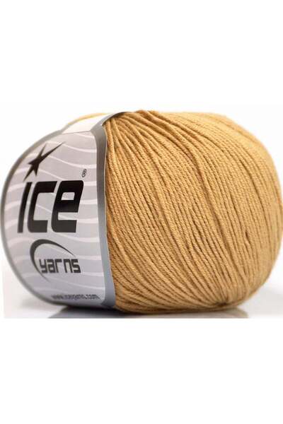 Ice yarns 4x50 جرام. خيوط أميجورومي قطنية أكريليك، قطن بني فاتح للأطفال، خيوط...