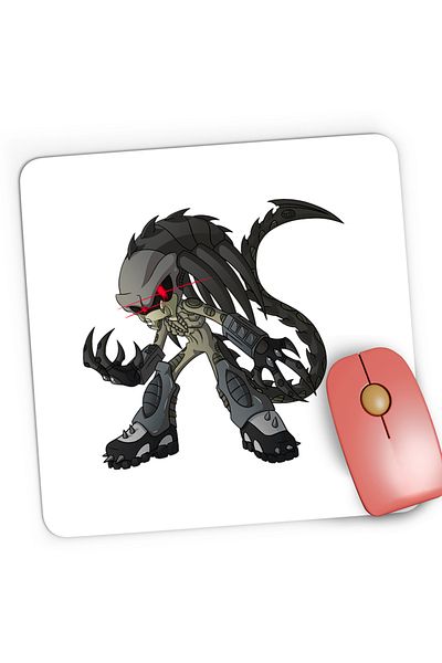 OEM Mousepad Gaming Predator Alien Baby Predalien Ridley Scott, 21x19 cm