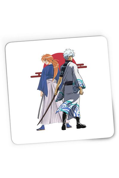 OEM Mousepad Gaming Rurouni Kenshin Kenshin Gintoki Samurai Pose, 21x19 cm