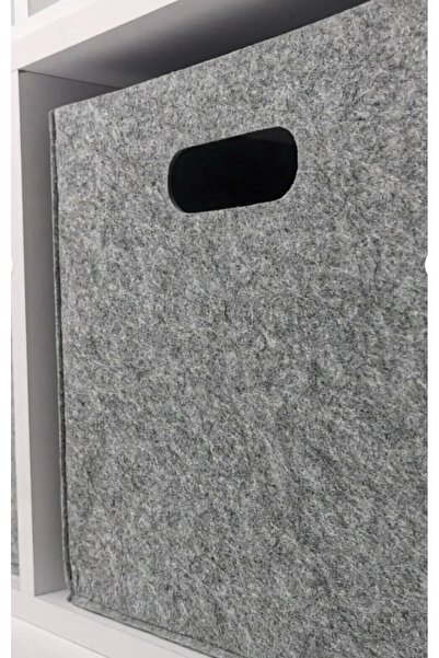 BUTİK1AVM 30 X 30 Multi-Purpose Felt Organizer Basket 100% Felt Inside the Cabinet