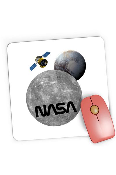 OEM Mousepad Gaming NASA Moon Pluto Space Ship, 21x19 cm