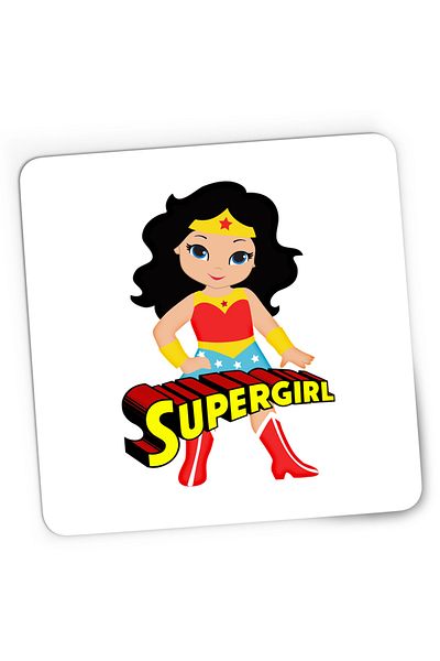 OEM Mousepad Gaming Superman Diana Prince Superwoman Supergirl, 21x19 cm